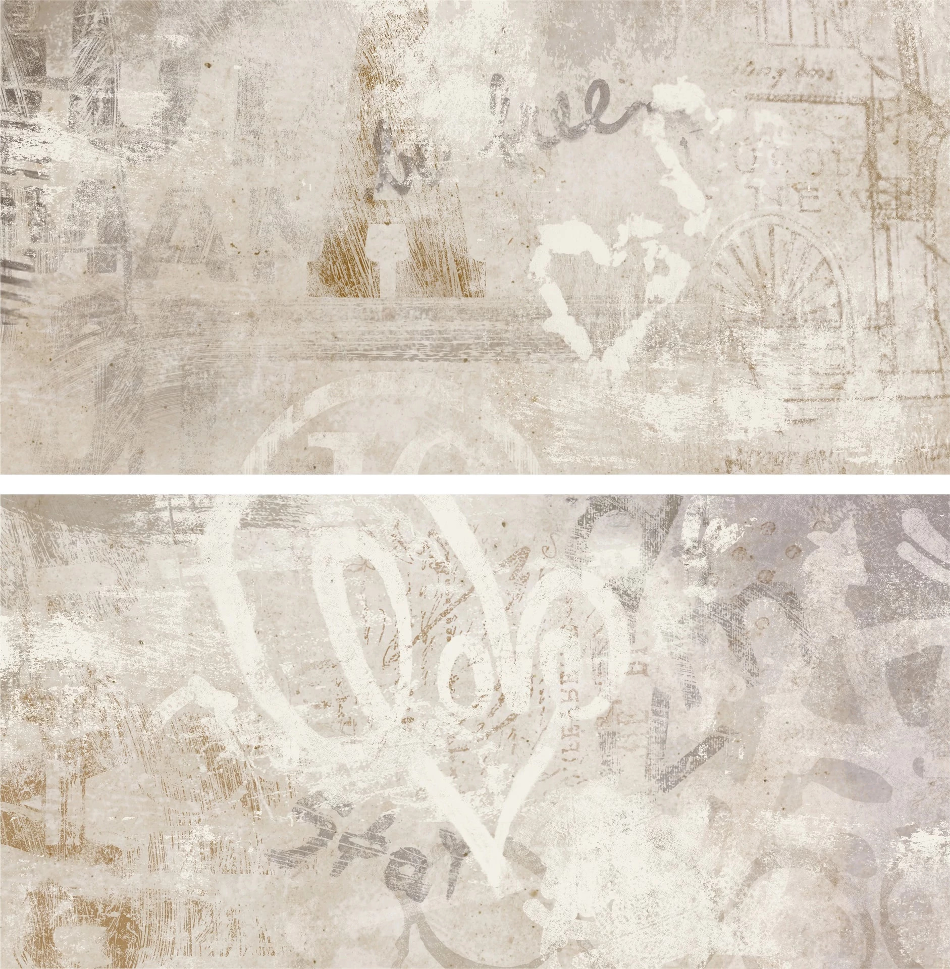 rondine volcano graffiti mix beige 30x60 cm