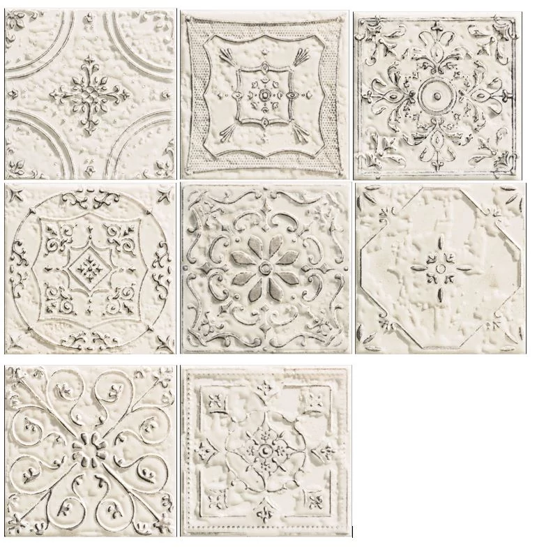 tubadzin Tinta white dekor 14,8x14,8 cm