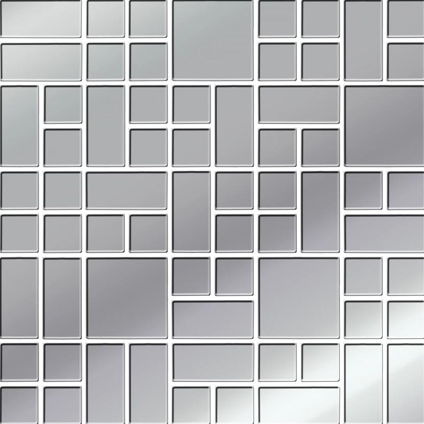 valore concrete platinum glass mosaic 25x25 cm