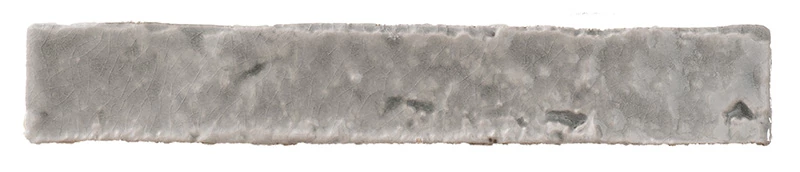 amadis brutalist brick crackle agatha grey fényes csempe 3,8x23,5 cm