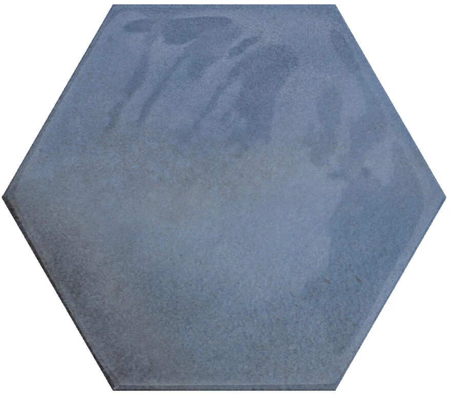 cifre moon hex blue fényes csempe 16x18 cm