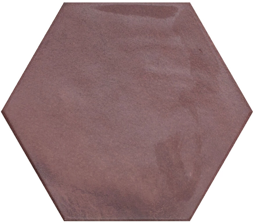 cifre moon hex garnet fényes csempe 16x18 cm