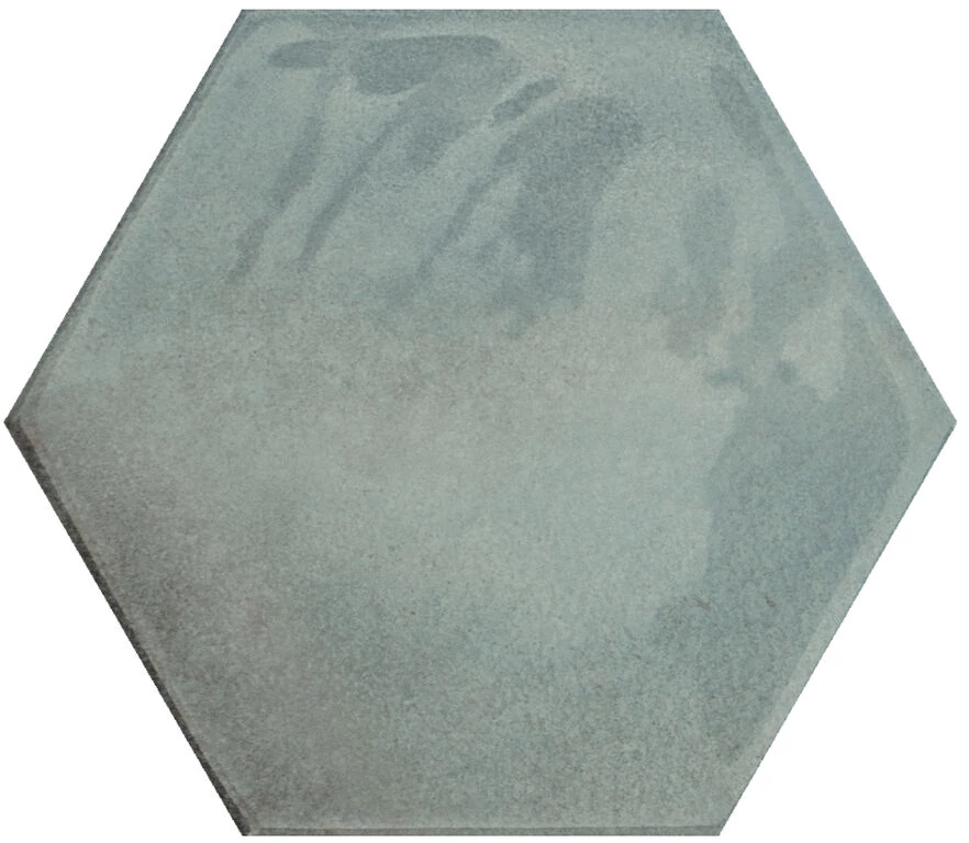 cifre moon hex green fényes csempe 16x18 cm