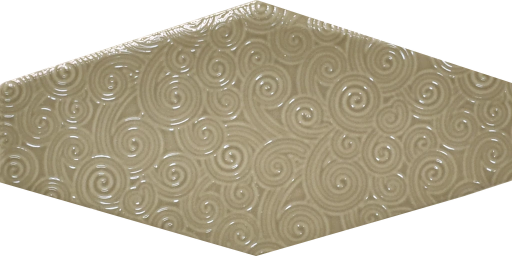 cifre viena hex tabaco fényes dekor csempe 10x20 cm