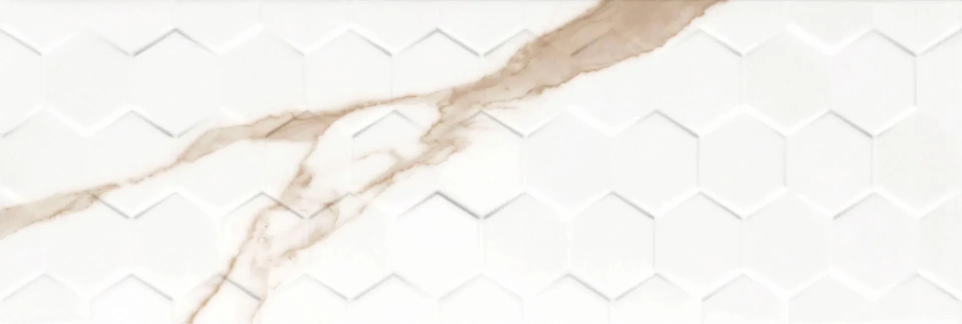 color calacatta gold hexagon csempe 25x75 cm