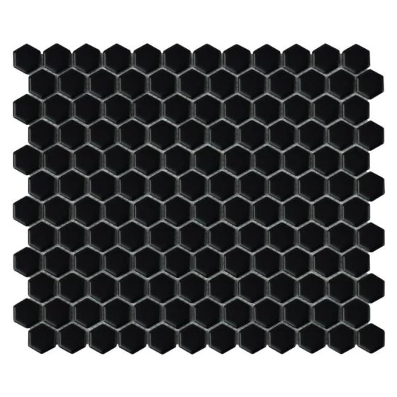 dunin mini hexagon black matt 30x26 cm