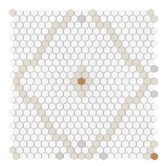 dunin mini hexagon rombdance cotton matt 50,2x52,3 cm