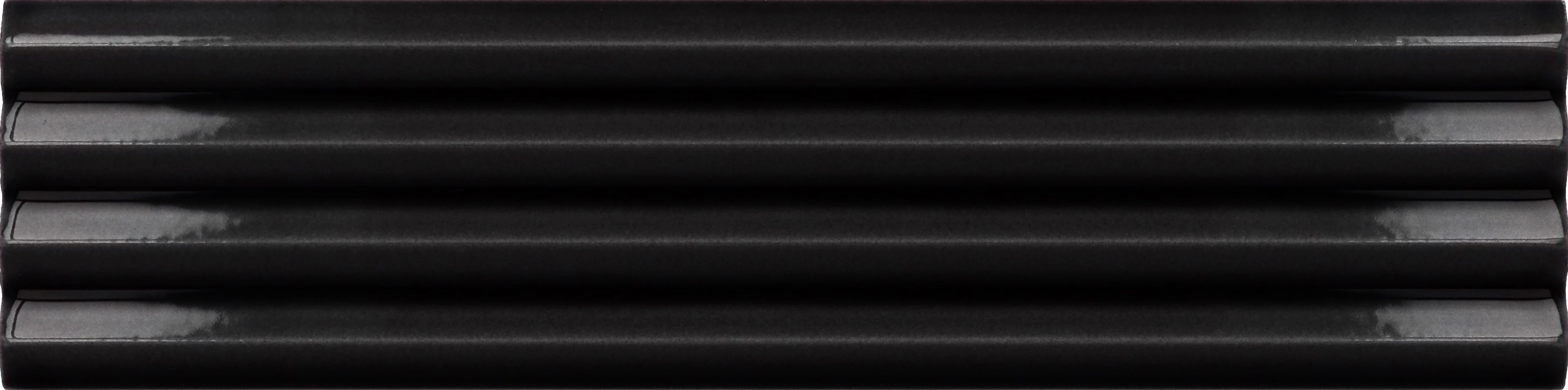 equipe costa nova praia black gloss csempe 5x20 cm