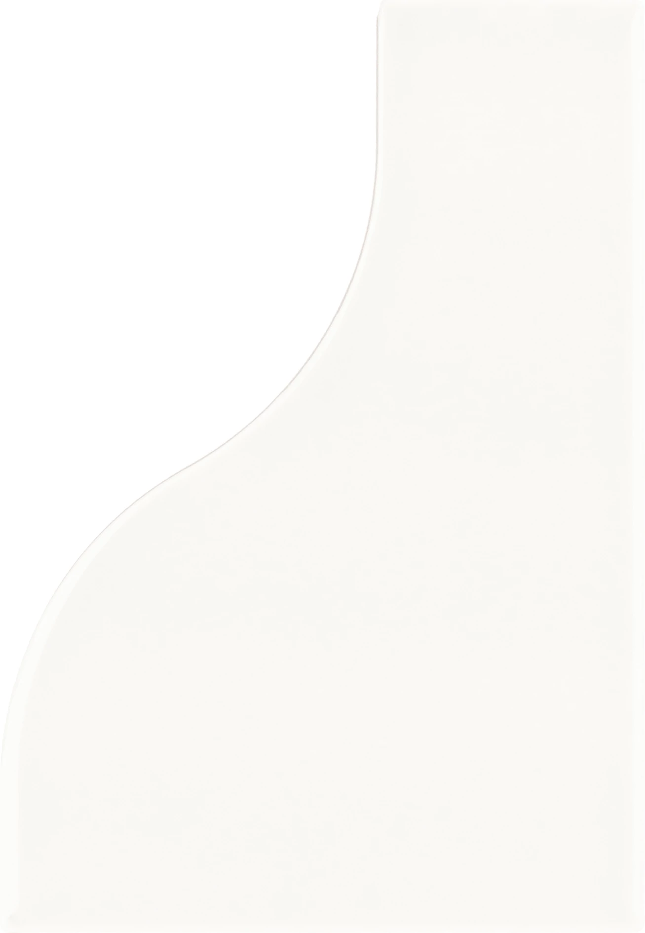equipe curve white gloss csempe 8,3x12 cm