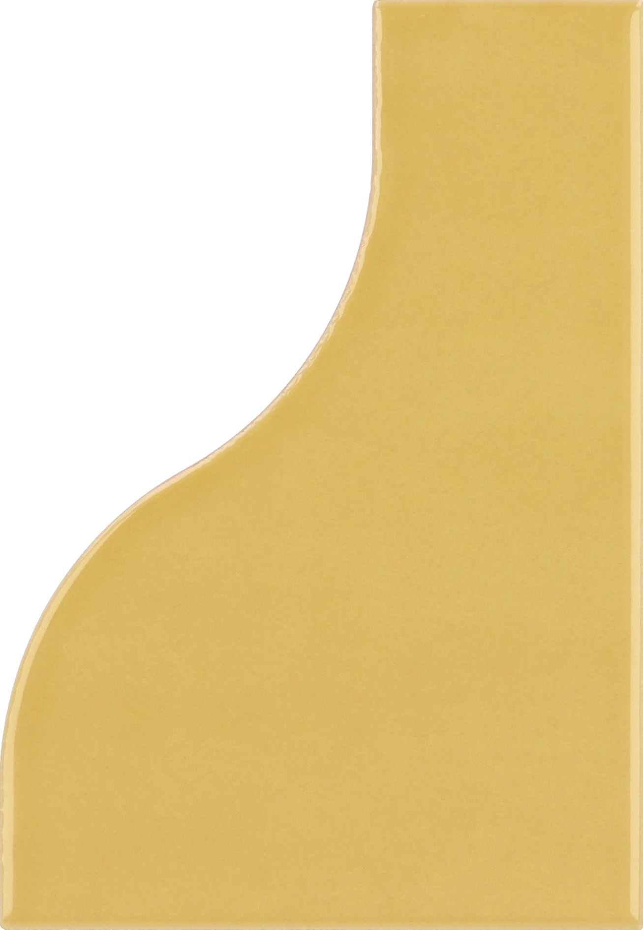 equipe curve yellow gloss csempe 8,3x12 cm