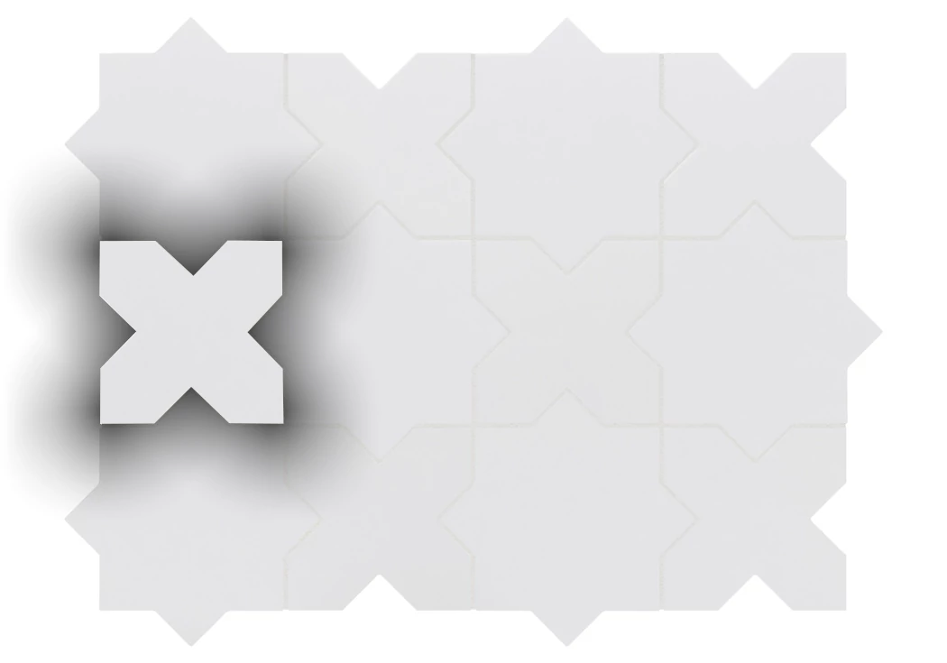 equipe porto cross white 12x12 cm