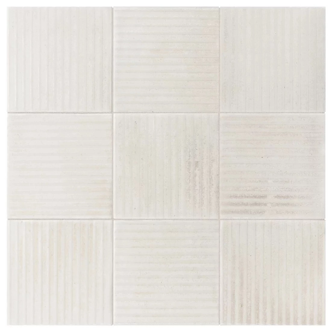 equipe raku line white csempe  10x10 cm