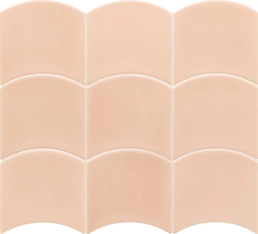equipe wave primrose pink gloss csempe 12x12 cm