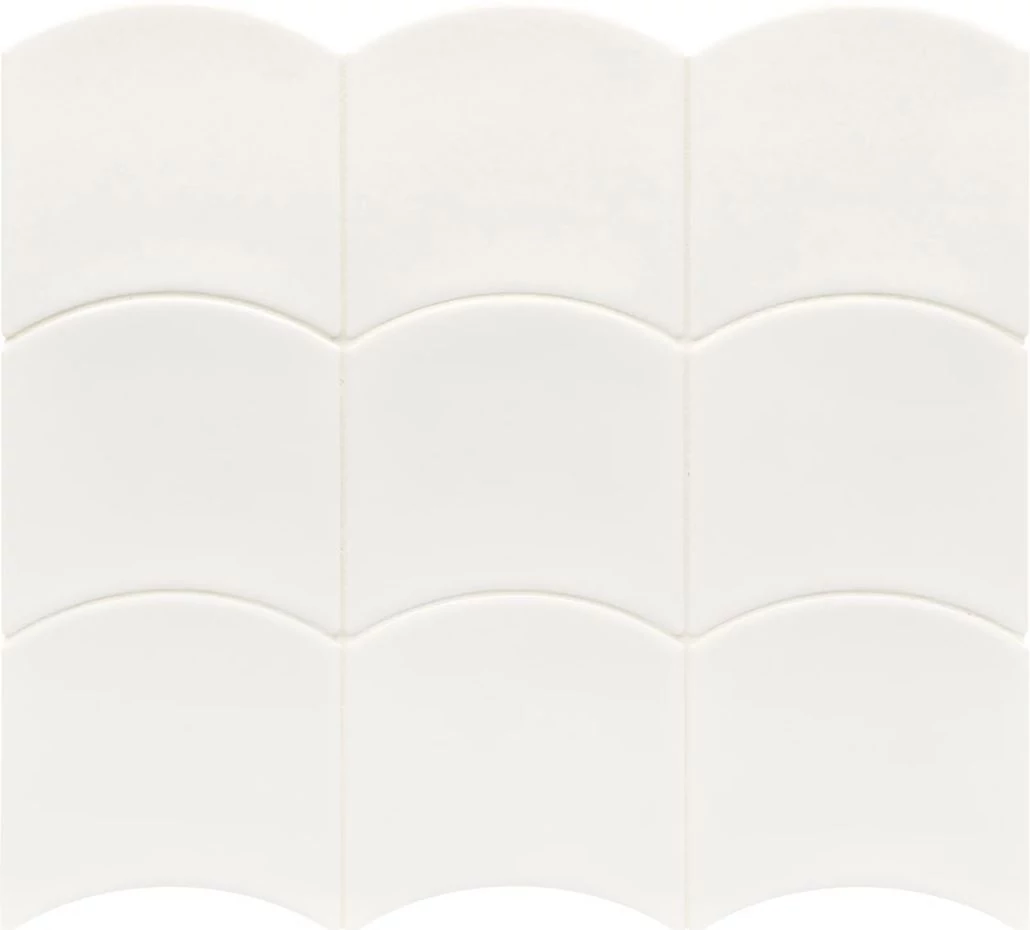 equipe wave white gloss csempe 12x12 cm