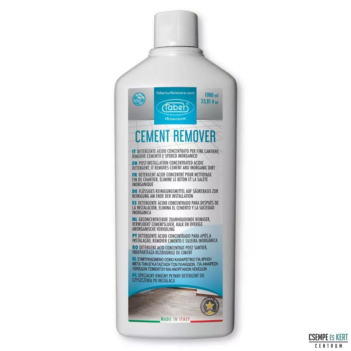 faber cement remover/cementfátyol eltávolító, 1 liter