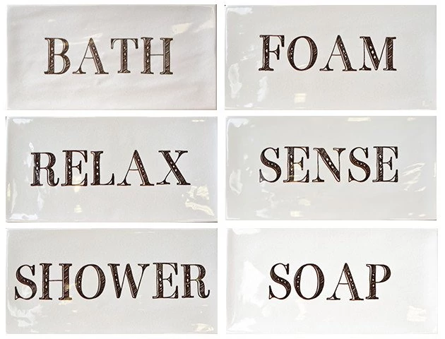 Fabresa artisan bathroom decor mix brillo csempe 10x20 cm