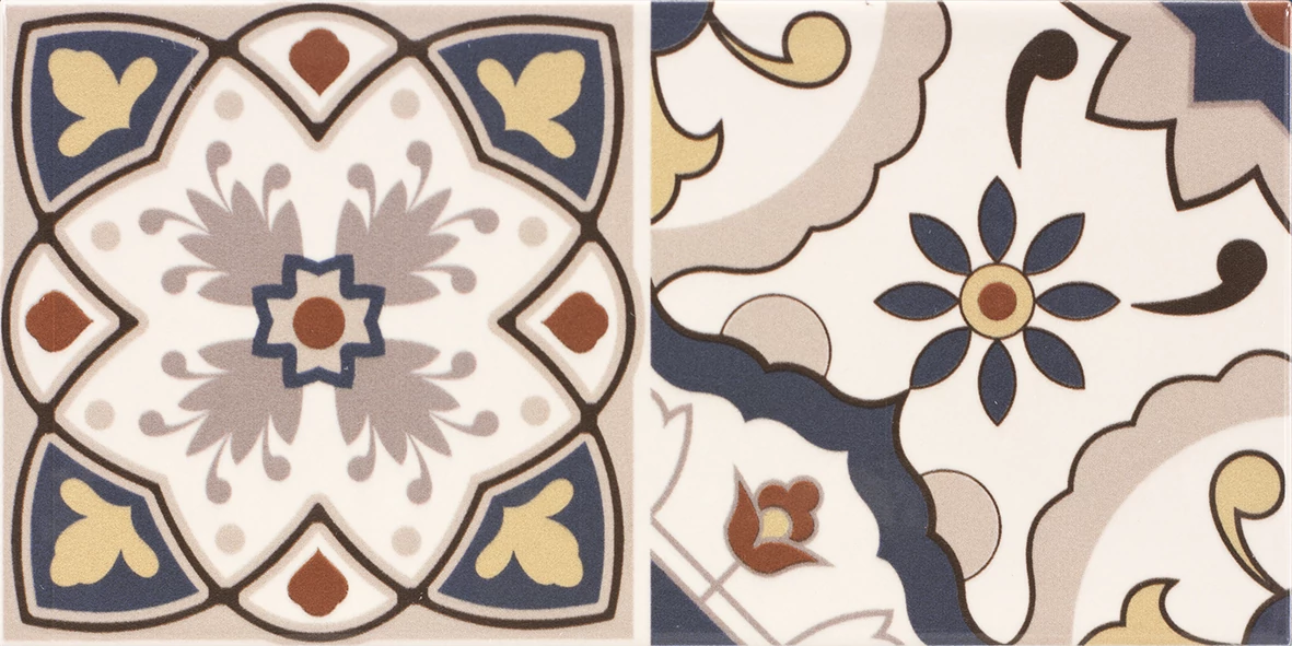 Fabresa artisan olite hueso decor mix brillo csempe 10x20 cm