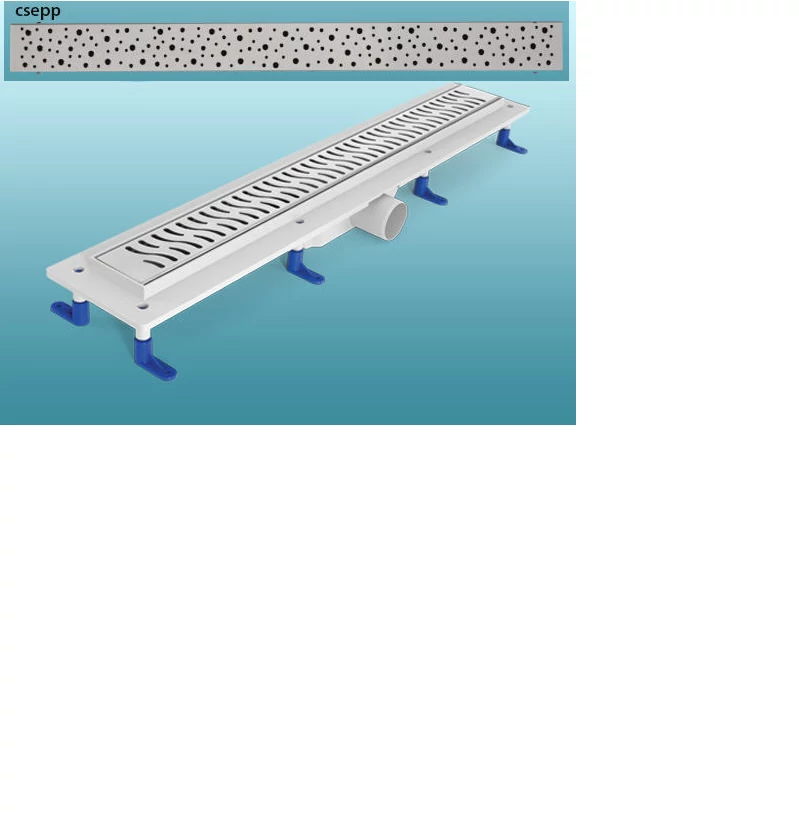 h2o zuhanyfolyóka 100 cm, rozsdamentes csepp ráccsal