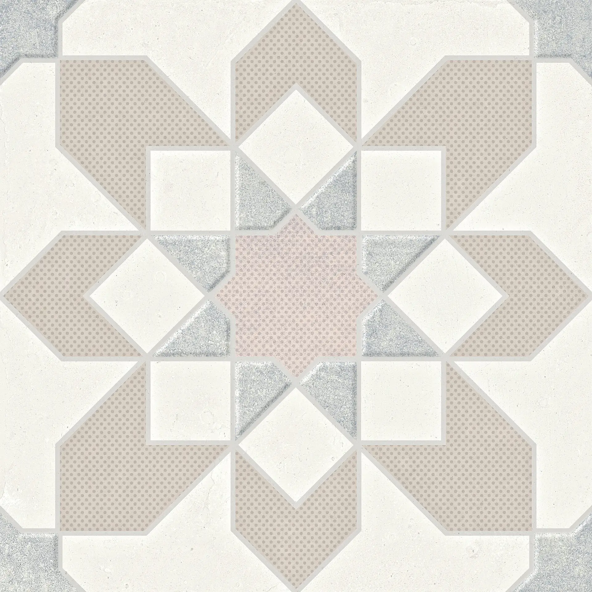 harmony doha taupe flower 22,3x22,3 cm