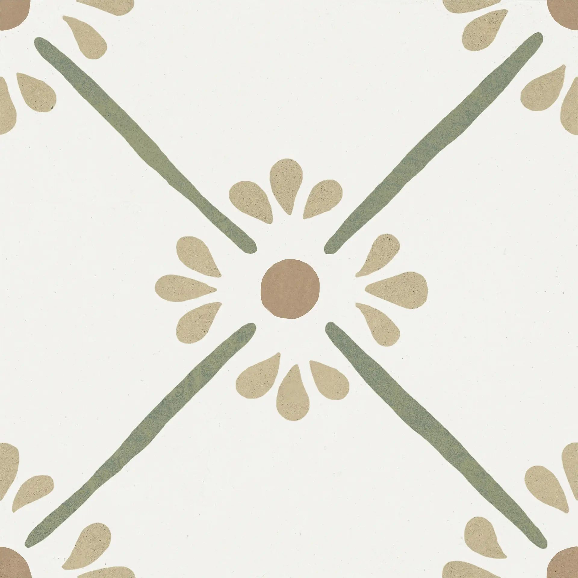 harmony provenza green flower 22,3x22,3 cm