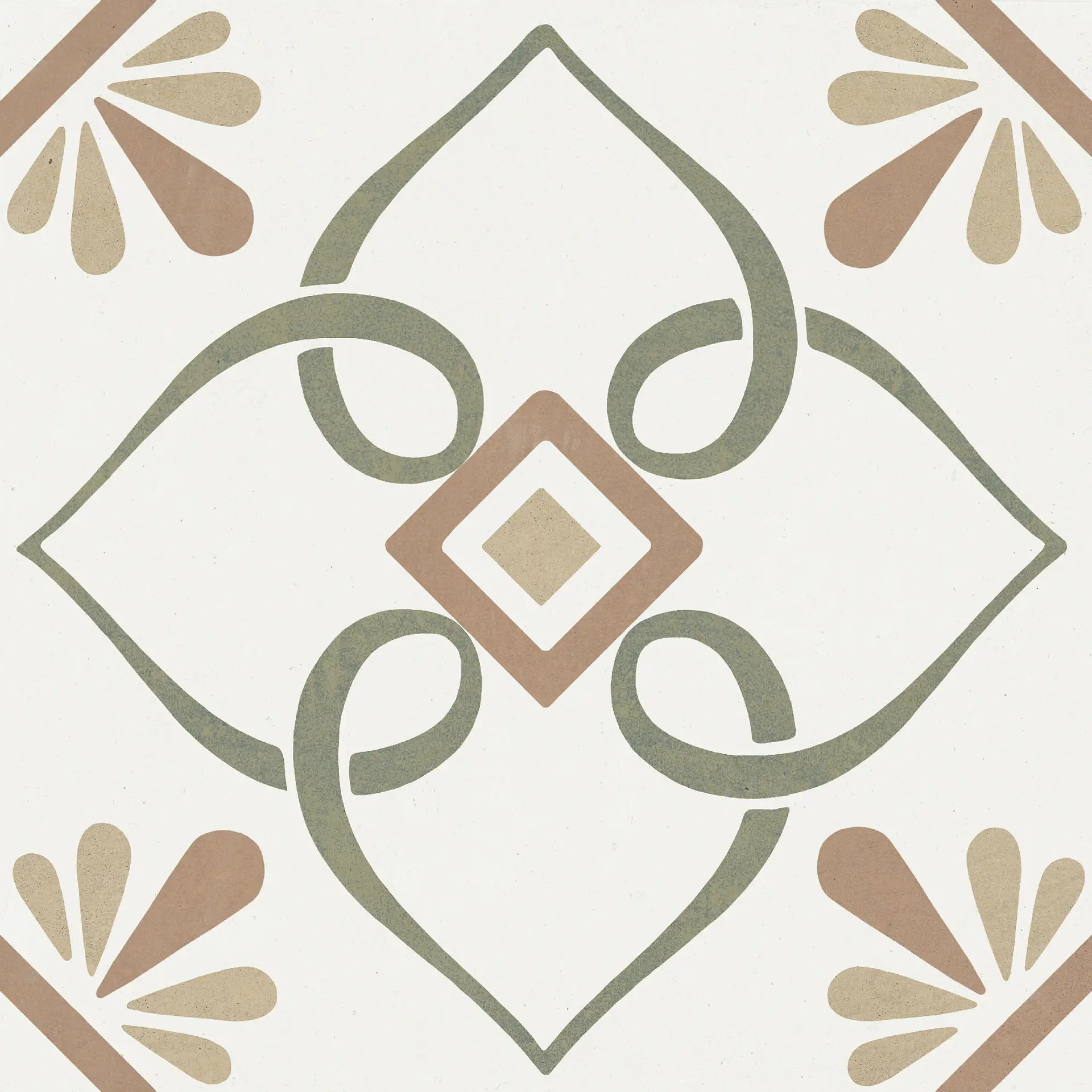 harmony provenza green petals 22,3x22,3 cm