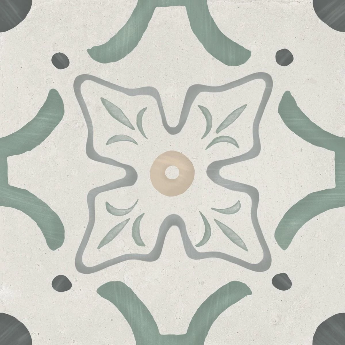 harmony sirocco green flower 22,3x22,3 cm