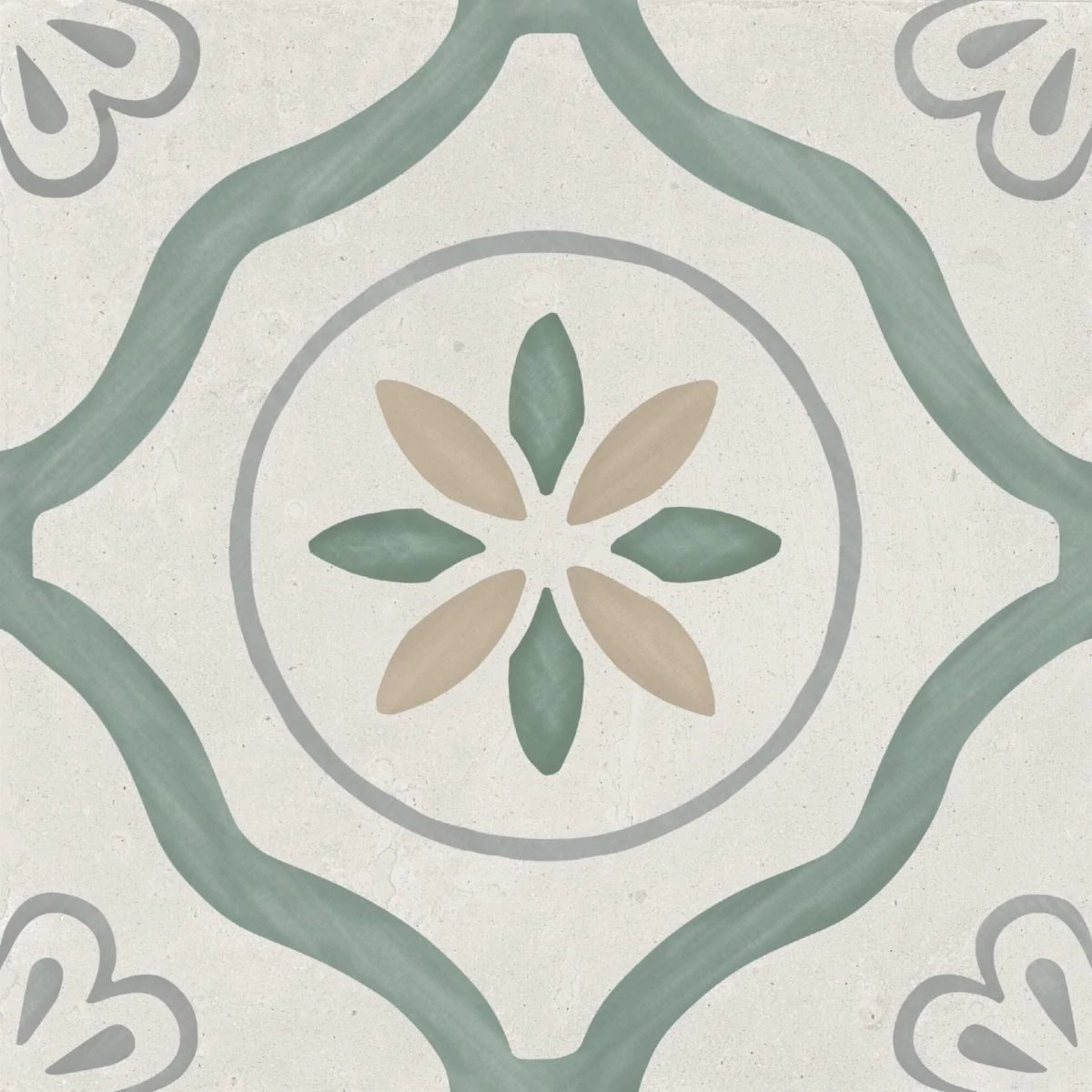 harmony sirocco green petals 22,3x22,3 cm
