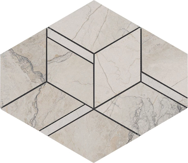 la fabbrica bolgheri stone natural rombo mozaik 37x22 cm