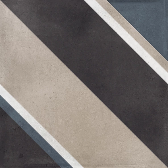 la fabbrica small trend diagonal black fényes csempe 10x10 cm