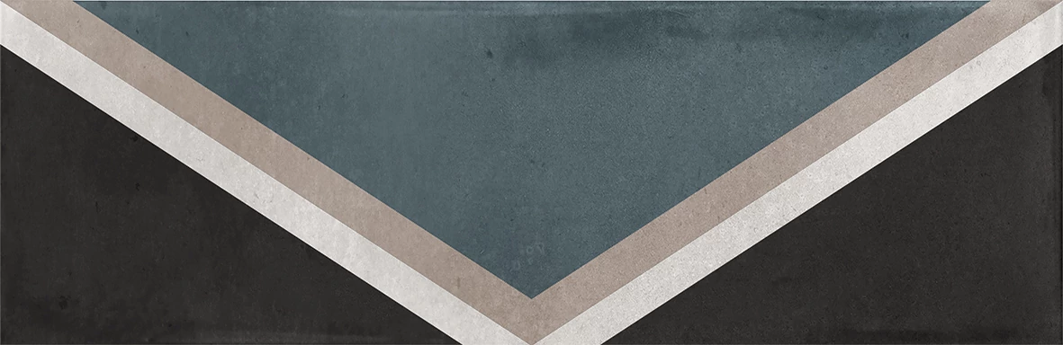 la fabbrica small trend rhombus black fényes csempe 6,5x20 cm