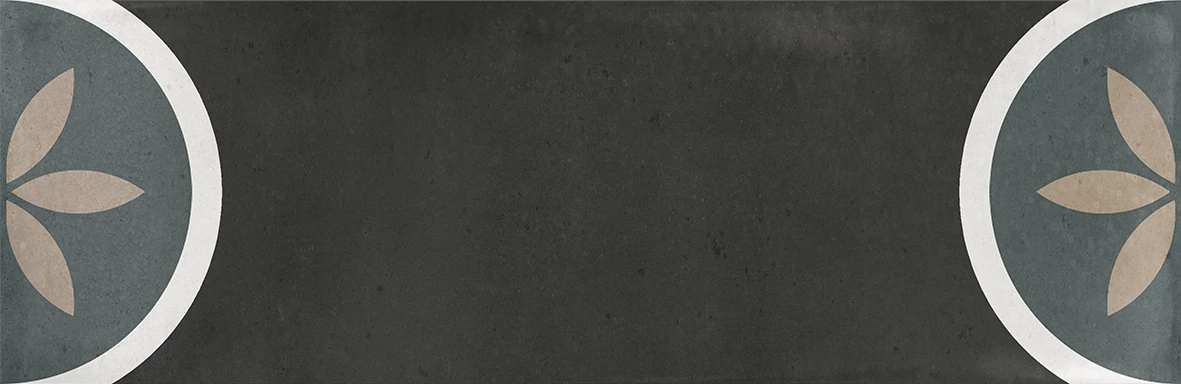 la fabbrica small trend sun black fényes csempe 6,5x20 cm