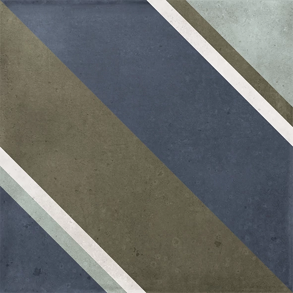 la fabbrica small trend diagonal navy fényes csempe 10x10 cm