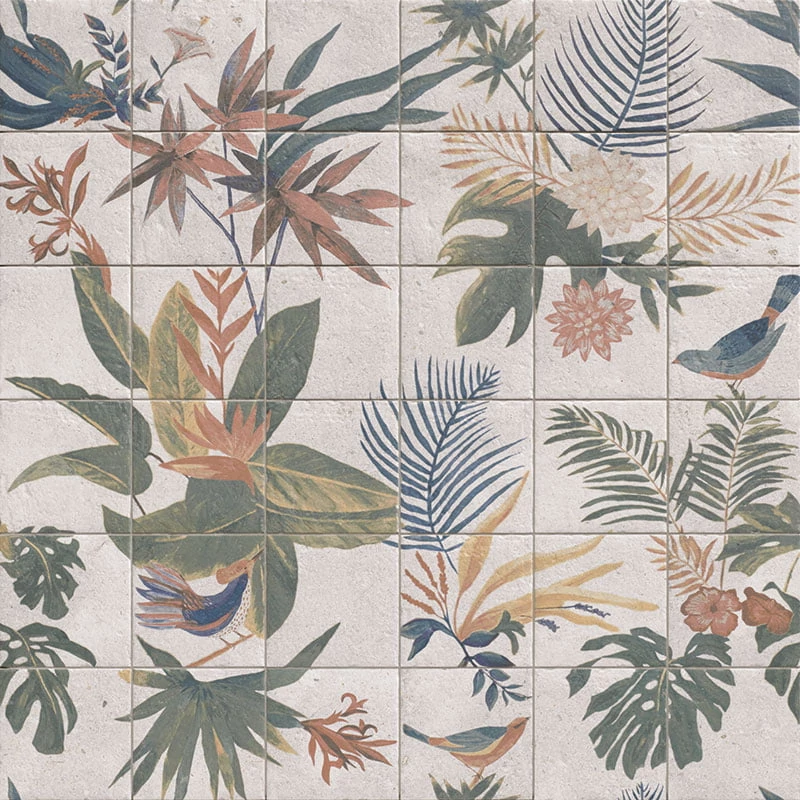 mainzu bali stones mural samui decor 120x120 cm