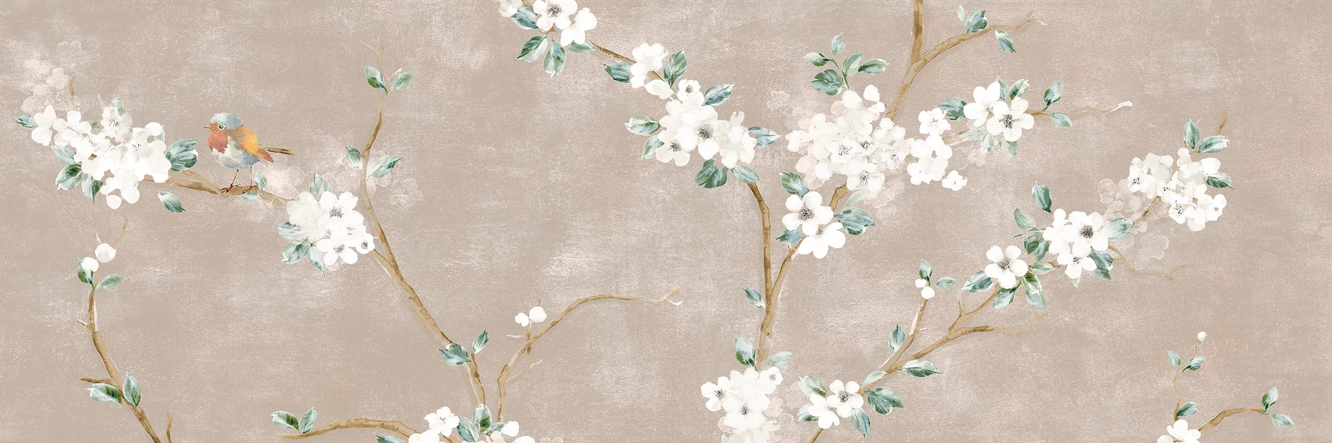 ragno mixed decoro fiore di pesco rosa touch A csempe RA1Y 40x120 cm