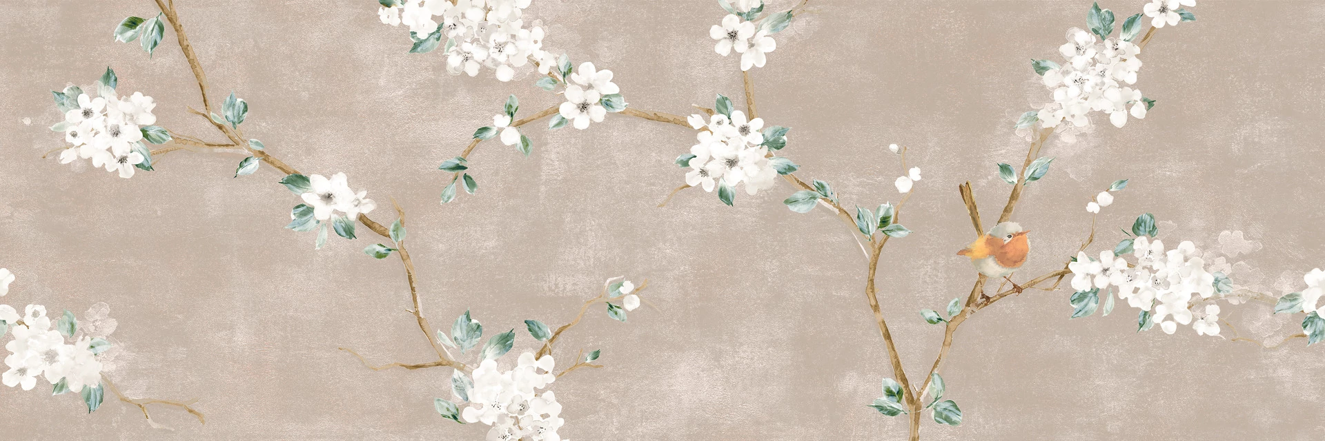 ragno mixed decoro fiore di pesco rosa touch B csempe RA2C 40x120 cm