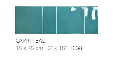 realonda capri teal 15x45 cm