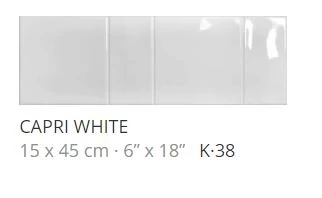 realonda capri white 15x45 cm