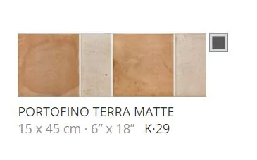 realonda portofino terra matte 15x45 cm