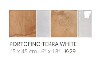 realonda portofino terra white 15x45 cm