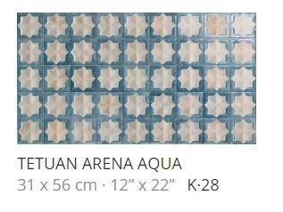 realonda tetuan arena aqua 31x56 cm