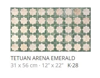 realonda tetuan arena emerald 31x56 cm