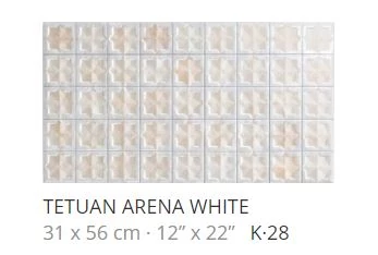 realonda tetuan arena white 31x56 cm