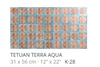 realonda tetuan terra aqua 31x56 cm