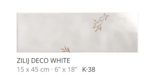 realonda zilij deco white 15x45 cm
