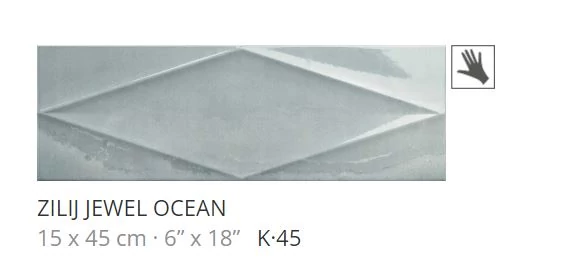 realonda zilij jewel ocean 15x45 cm