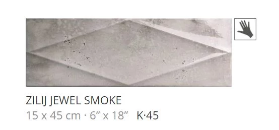realonda zilij jewel smoke 15x45 cm