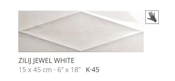 realonda zilij jewel white 15x45 cm