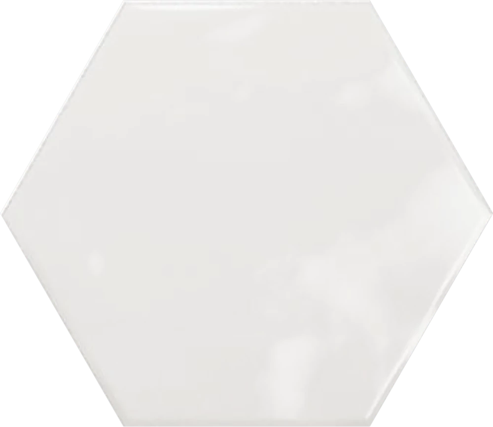 ribesalbes geometry hex white csempe 15x17,3 cm