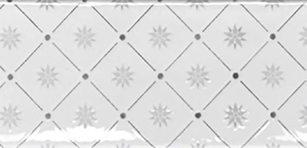ribesalbes ocean white-black glossy dekor csempe mix 7,5x15 cm