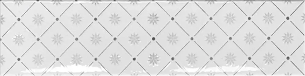 ribesalbes ocean white-black glossy dekor csempe mix 7,5x30 cm